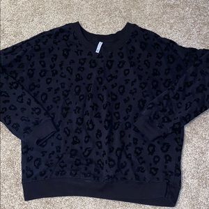 z supply leopard sweatshirt